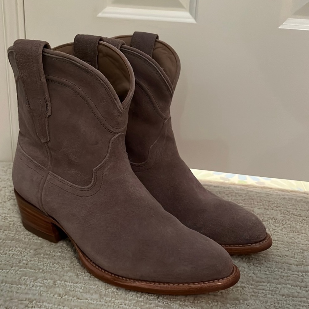 Tecovas women’s suede booties
